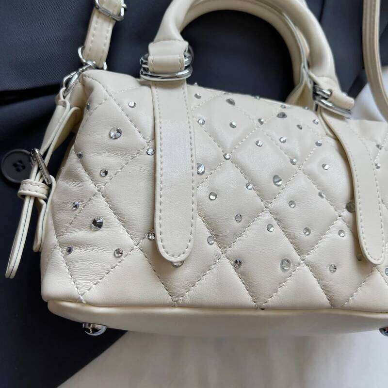 Designer Ladies' Dia Patterned PU Leather Boston Handbag Shoulder Tote Bag Bolsos De Mujer Bags For Woman