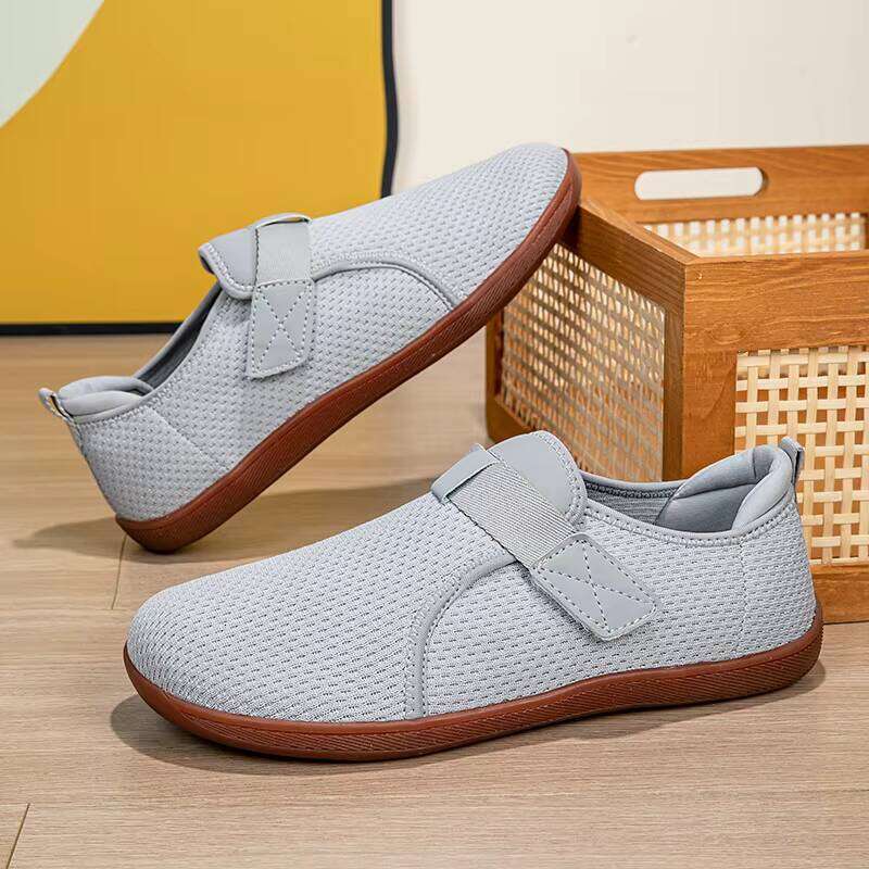 High Quality Wide Toe Casual Shoes Lightweight Breathable Large Size Men's Fiess Sneakers