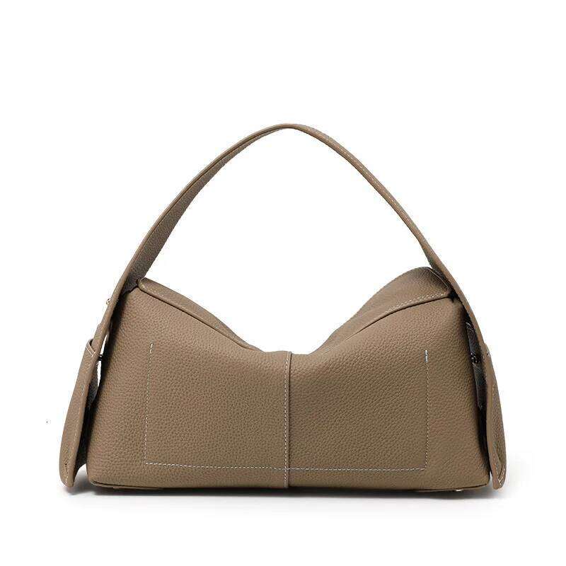 Leather pillow official website 2025 new commuter large capacity cross-body women's bag fashionable shoulder
