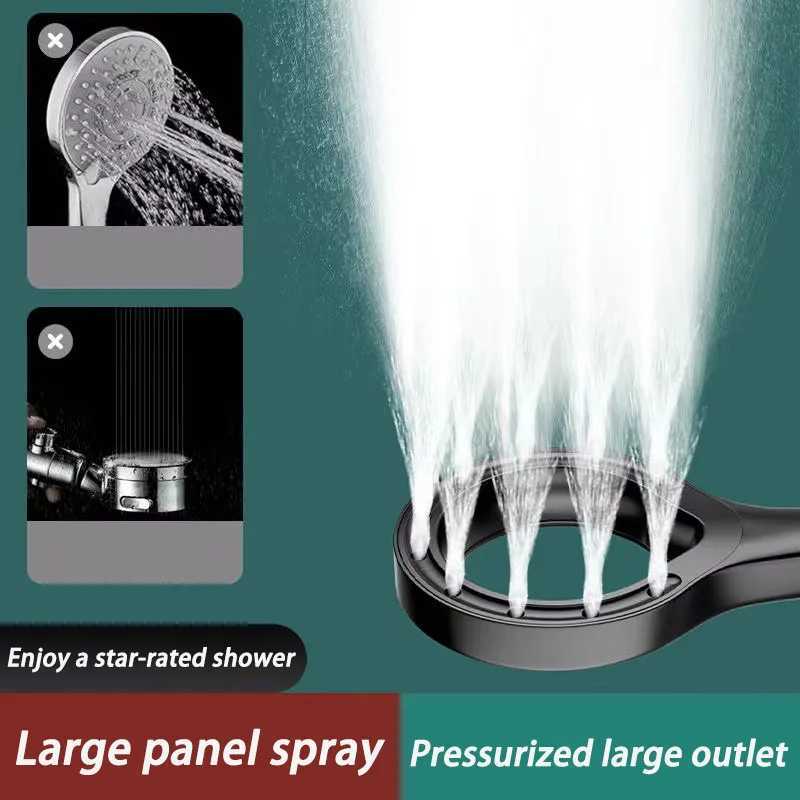 Powerful Hollow Shower Spray Technology Sensing Shower High Pressure Handheld Shower Head Set Bathroom Accessories M250610