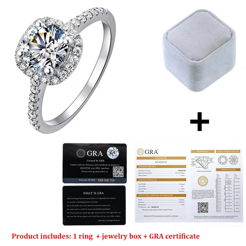 AETEEY Diamond Square Ring D Color 1CT 2CT Real 925 Sterling Silver For Women Wedding Fine Jewelry RI018 250610