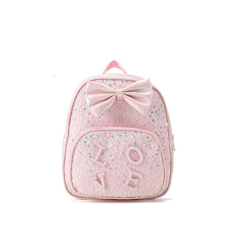 Bowknot Cute Children's 2025 Summer Sequin Cartoon Fresh Student Backpack