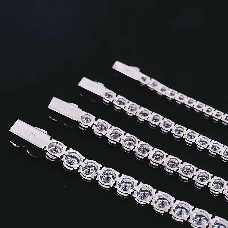 925 Sterling Silver VVS Moissanite Diamond Iced Out Chain Diamond Necklace Chains for Women Men Necklace Moissanite Tennis Chain OACOCA