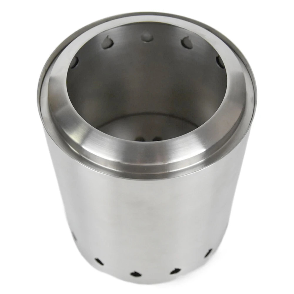 Camping Wood Stove Stainless Steel Outdoor Smokeless Fire Pit Small Backpacking Stove for Traveling Hiking Picnic 250610