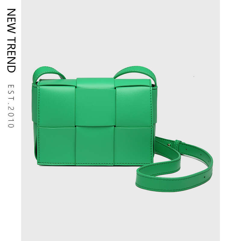 Six Compartment Woven for Women Textured Niche Crossbody Soft Leather Lipstick Bag Mini Casual