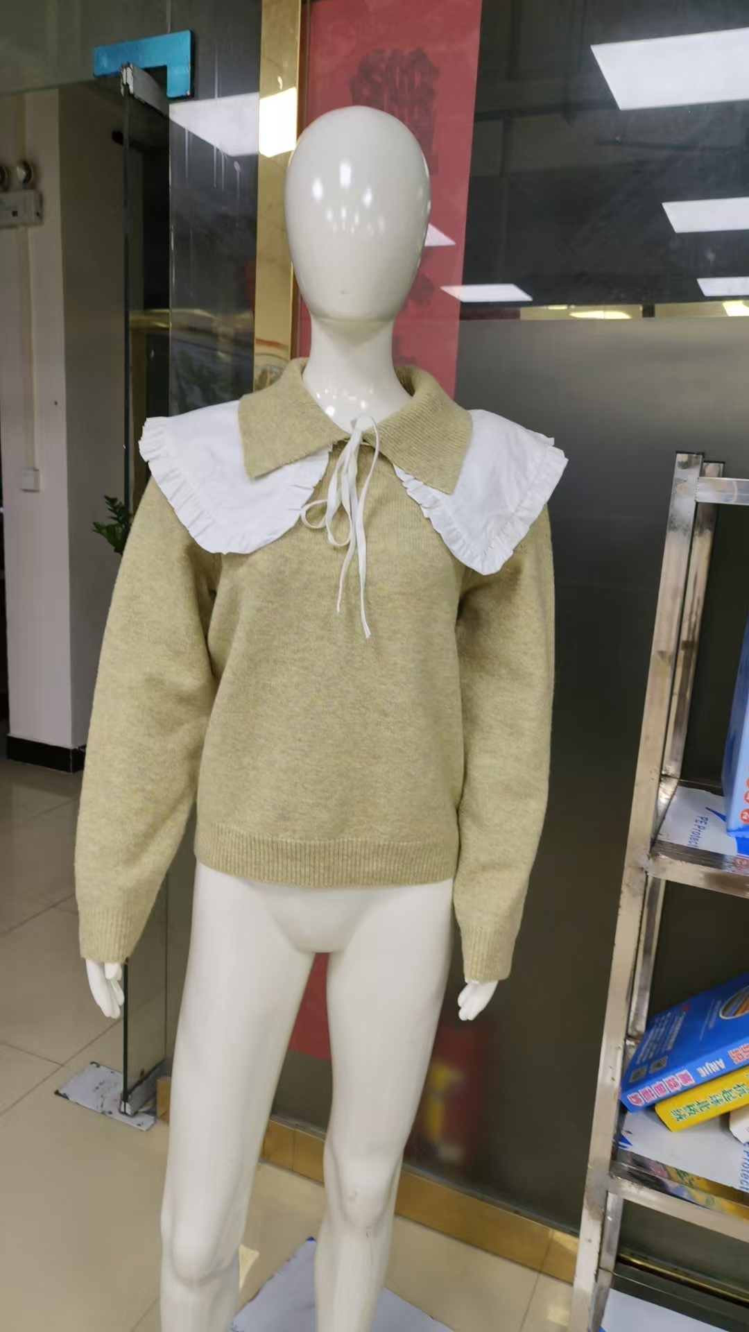 Ladies' real two-piece pullover cedar fashionable sweater Support customized styles with complete options