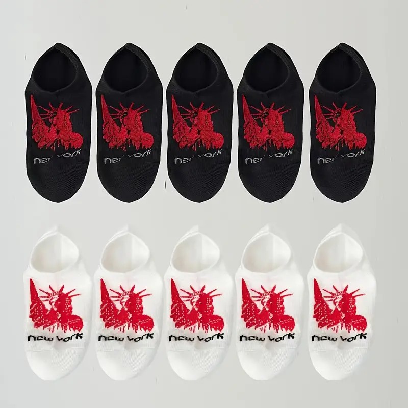 Spring/Summer Ladies' Invisible Footwear: Elegant Portraits On Seamless Black and White Sock Pairs