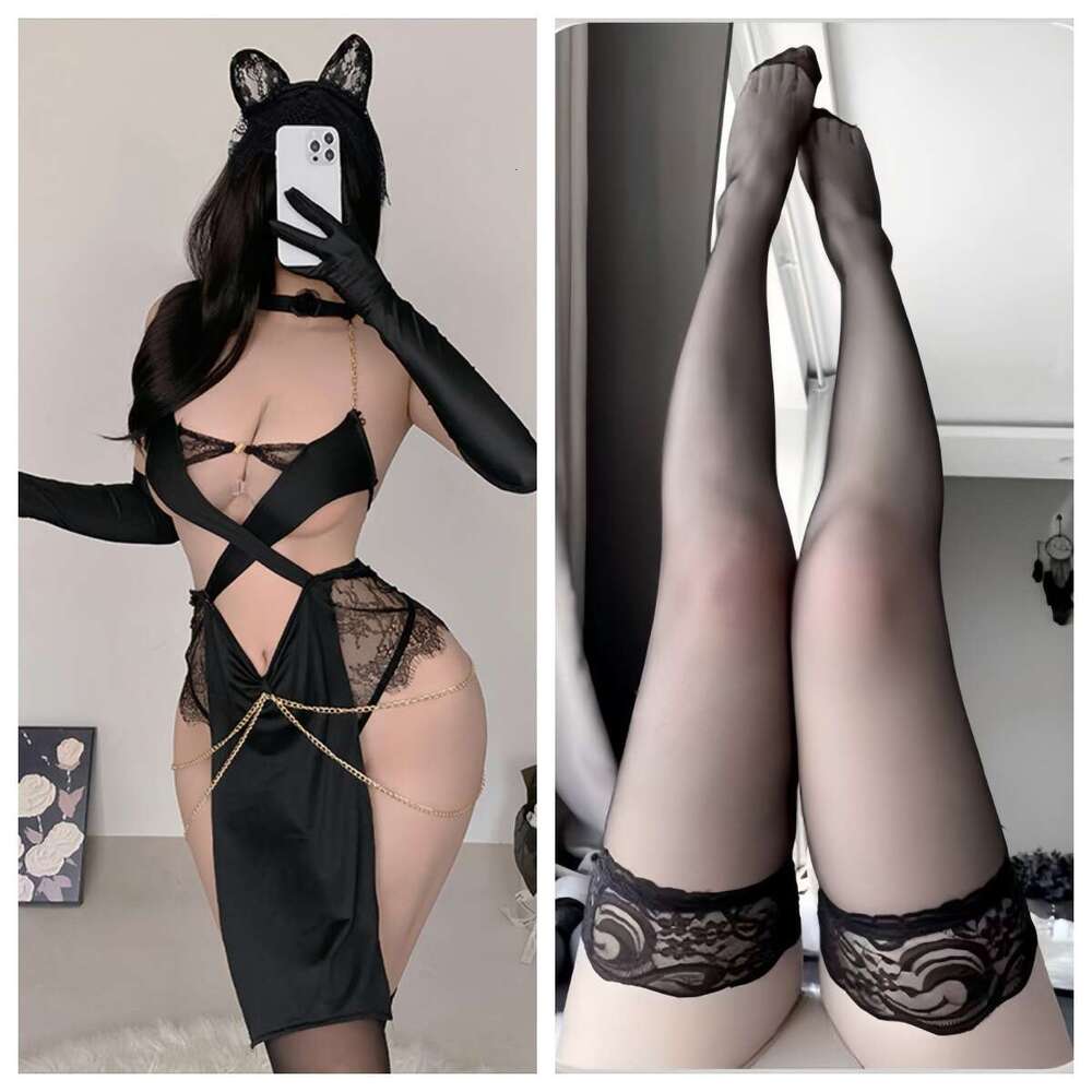 Spell Lingerie Porn Suits New Lingerie Egyptian Cat Women Sexy Hollow Out Clothes Pure Desire Style Pajamas Qqny Chain Uniform Temptation Qq Sexy Ling