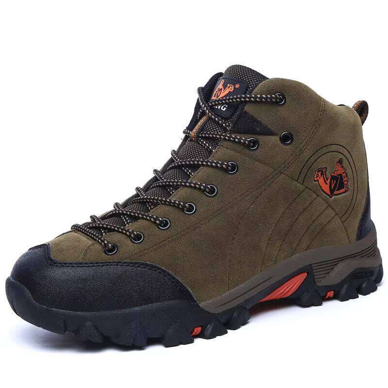 Autumn and Winter High-top Cotton Outdoor Men's Hiking Shoes