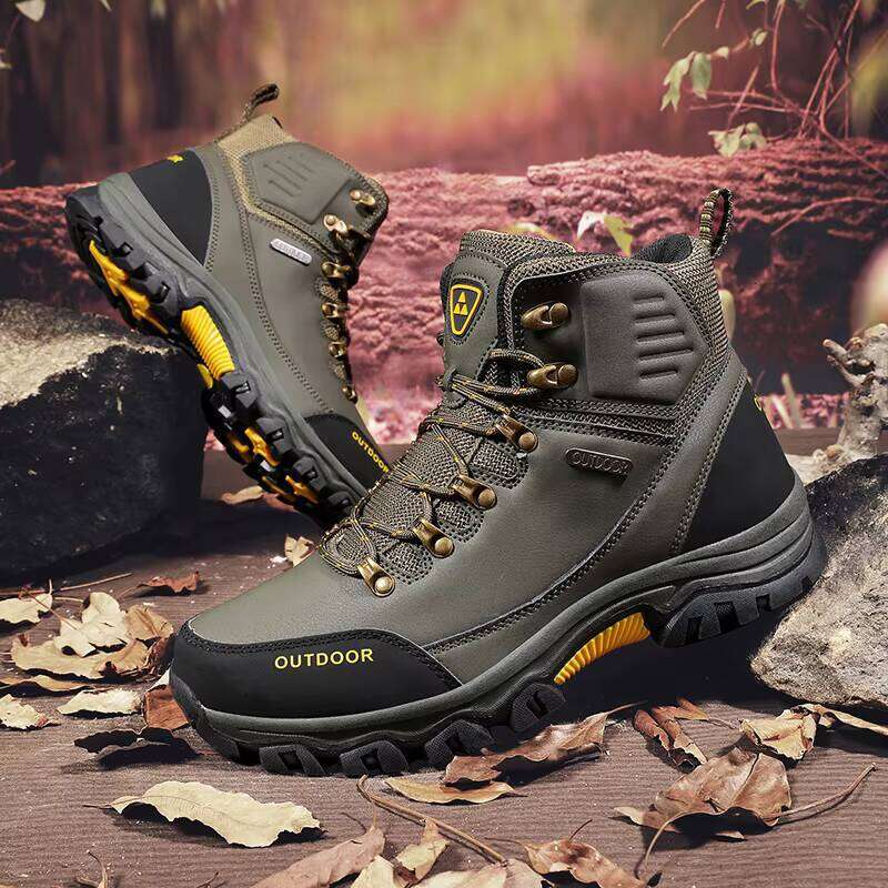 New High-quality Men's Hiking Outdoor Fashion High Top Sports Breathable Walking Shoes for Men
