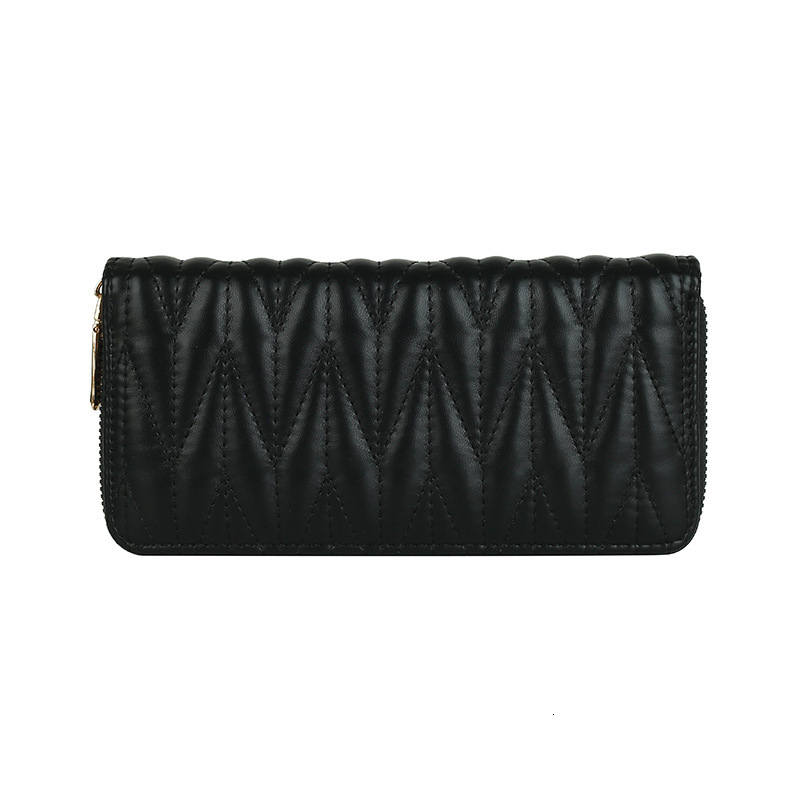 Free Shipping 2025 New Designer Bag Embroidered Women's Long Wallet Multi Card Slot Card Bag Fashionable Exquisite Practical Large Capacity Zero 
