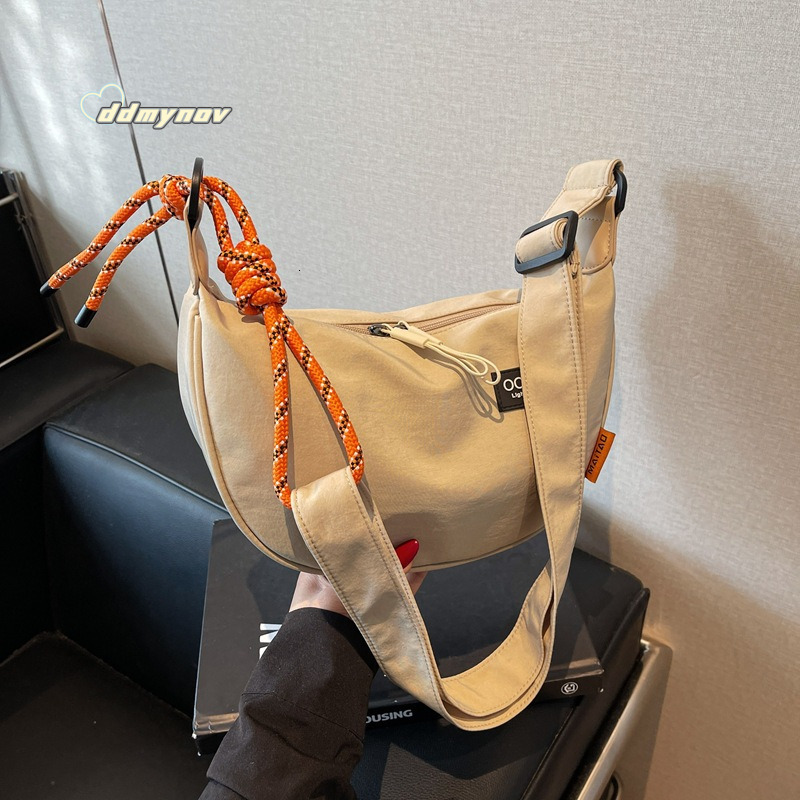 Colorful Rope for Women, Students, Men, Single Shoulder Outdoor Travel Versatile Dumpling Bag, Sports Casual Crossbody Bag ddmynov