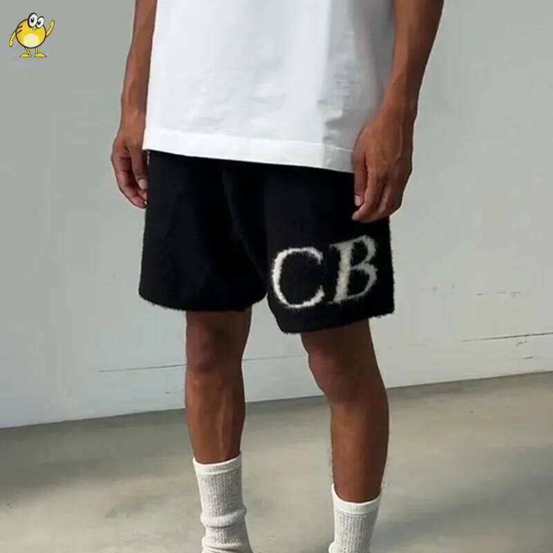 2024 New Knitting CB Shorts Men Woman 1:1 Top Quality Fashion Classic Jacquard Joggers Streetwear