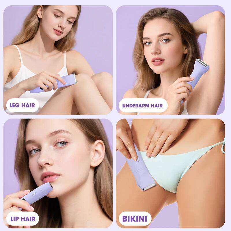 RESUXI Women's 3 in 1 Electric Epilator Bikini Waterproof Shaver Removal Sideburns Lip Clipper Private Hair Trimmer