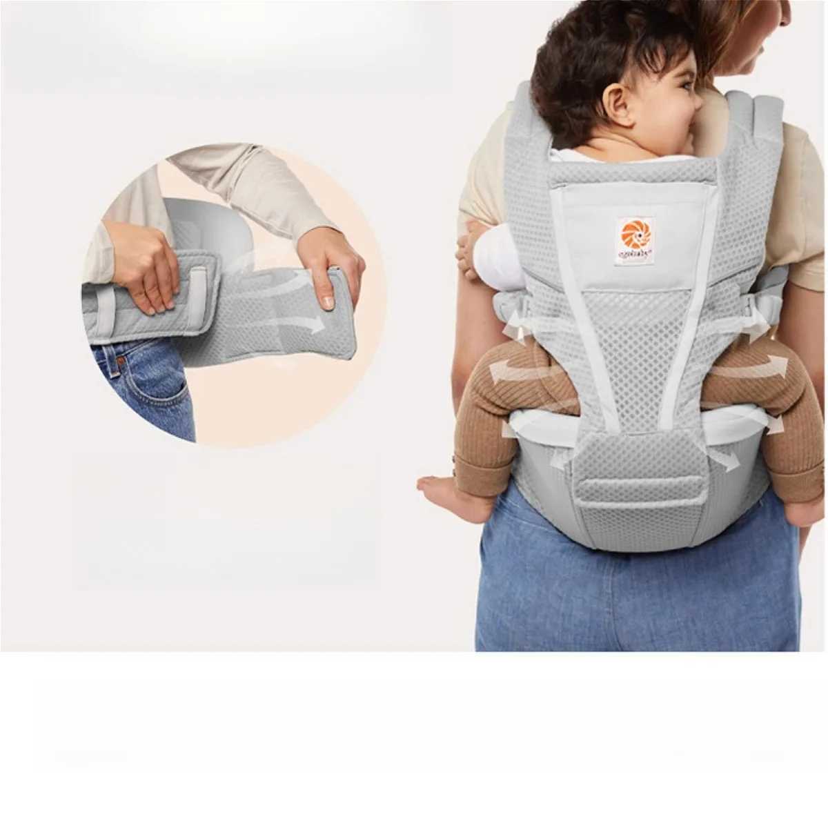 3 in 1 Baby Carriers Breathable Baby Bag Bebe Carrier Wrap Toddler Backpack Newborn Adjustable Sling Hip Seat Carrier Bebes Bags y25061051MW