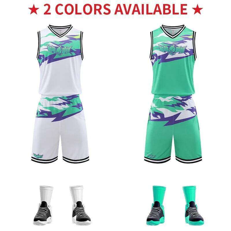 Custom Jersey Mesh Breathable Wear Training Uniform Design Green Color Basketball T Shirt For Men Gj-A1016