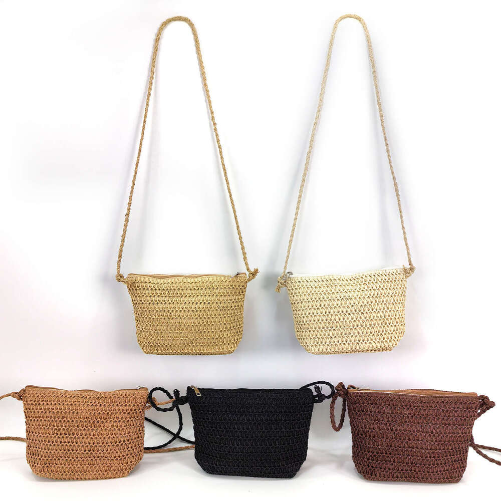 2024 Women's Shoulder Fashion Travel For Girls Commuting Daily Versatile Straw Bag 250531