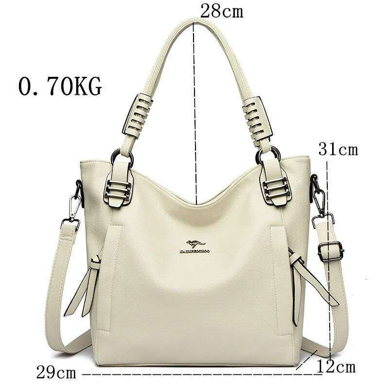 Brand Large Capacity Handbag High Quality Leather Tote Bags Fashion Shoulder Crossbody Bag For Designer Women Purse