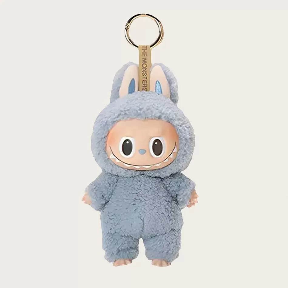 2025 popmart labubu keychain doll key chain fashion play mysterious box bag charms classical girl small key buckle 17cm popular trendy 7 colors heartb