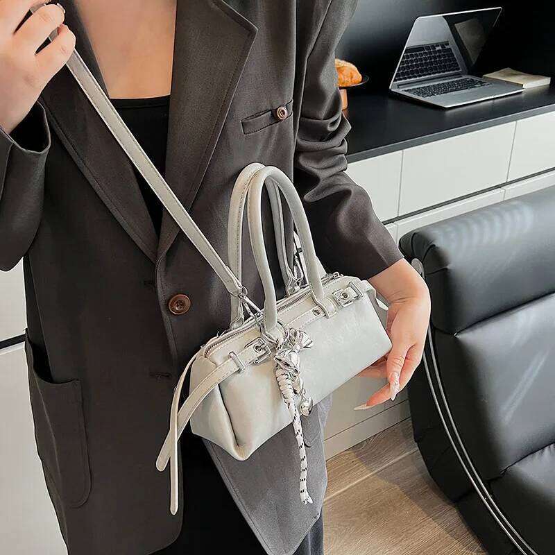 2025 New Korean Fashion Pillow Casual Belt Decorated Handbag Simple Shoulder Crossbody Bag