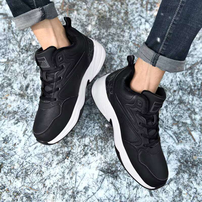 New Style Plus Veet Warm Cotton Shoes Wear-resistant Running Walking Basketball Casual Sneakers