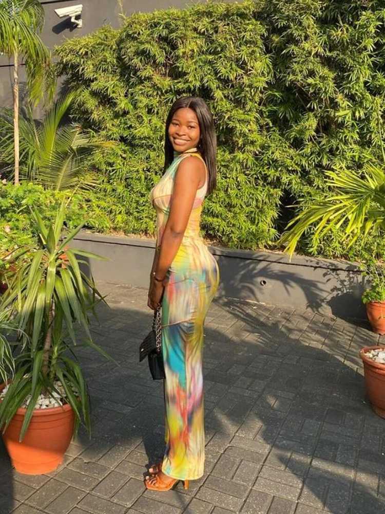 Weird Puss Colorful Print Dress Women Summer Trend Sleeveless Patchwork Skinny Elastic Bodycon Birthday Party Clubwear Dresses XJ250610