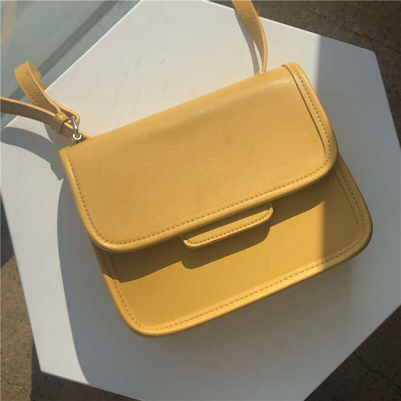 Korean INS Super Popular Small Square for Women 2020 Internet Celebrity Simple Girl Mori Style Single Shoulder Crossbody Bag Trend