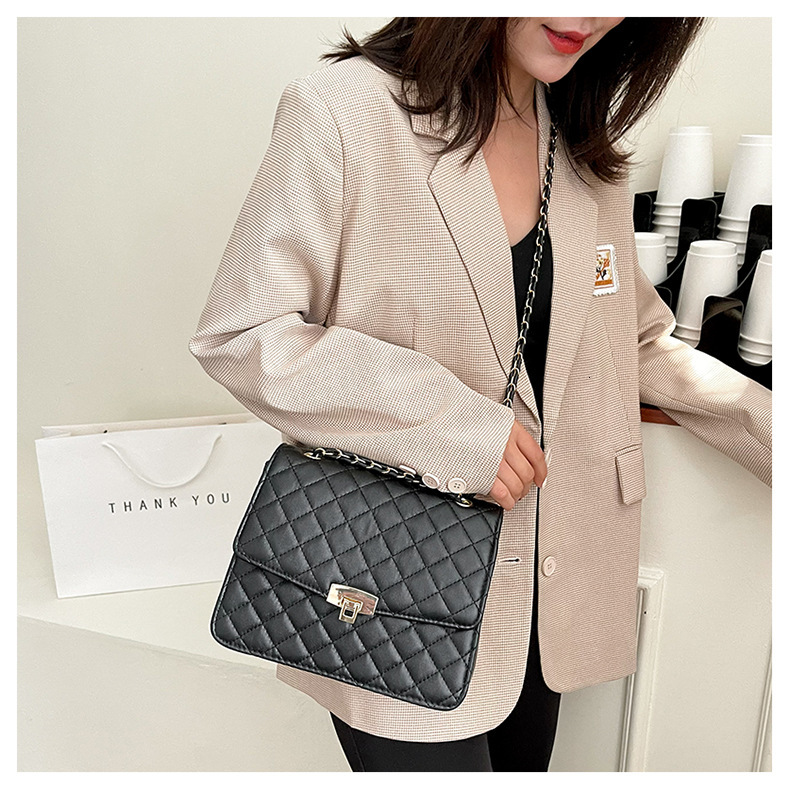 Free Shipping New Designer Bag For 2025 Women's Luxury Wallet Bag Crossbody Retro Trend Quilted Chain Handbag Fashion Shoulder Bag