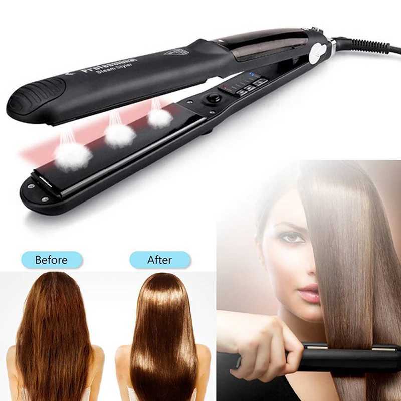 Professional Digital LCD Display Steam Flat Irons for Hair Beauty and Curling Iron Straightener Hair Straighteners W250610