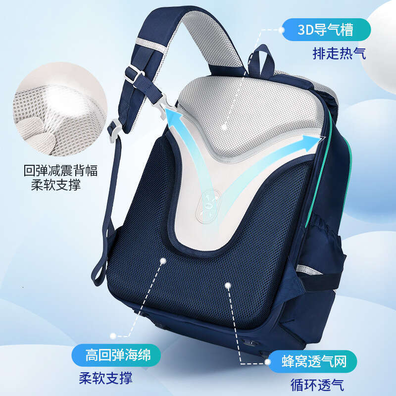 Designer Bag New Style Boys Large Capacity Lightweight Waterproof High Aesthetic Fresh Backpack For Elementary School Students