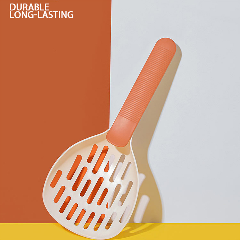 Large cat litter scoop color blocking pet cleaning tool cat toilet filter drop resistant pet litter dog litter scoop