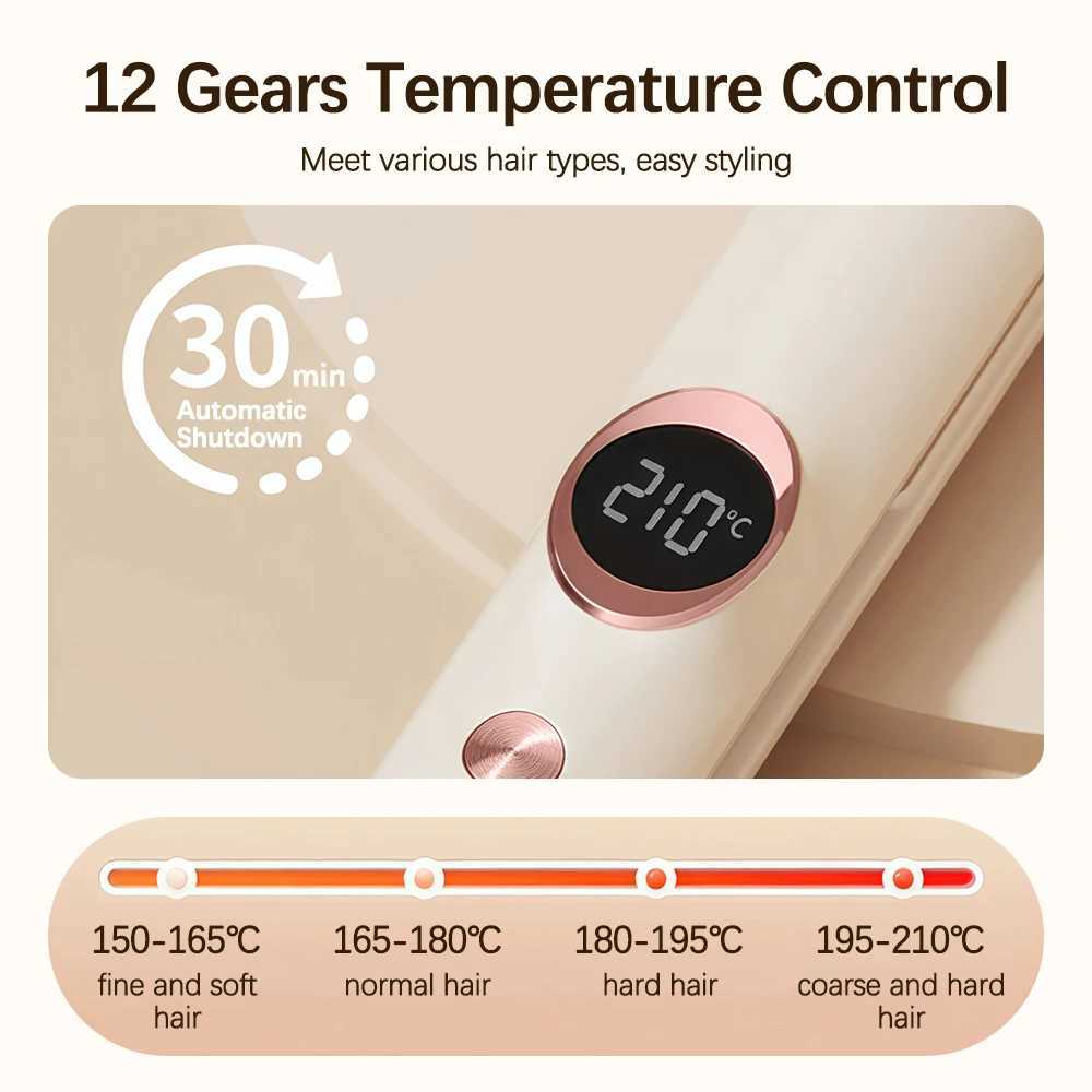 Professional Hair Straightener Flat Iron Straightener Curler 2 in 1 Smoothing Iron Fast Heating Hair Tools for All Hairstyles W250610