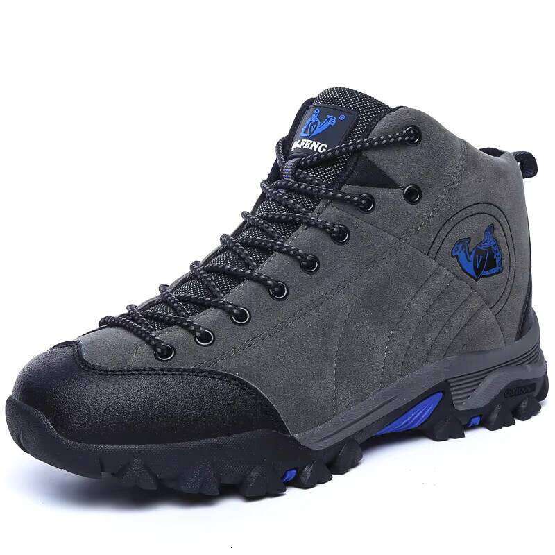 Autumn and Winter High-top Cotton Outdoor Men's Hiking Shoes