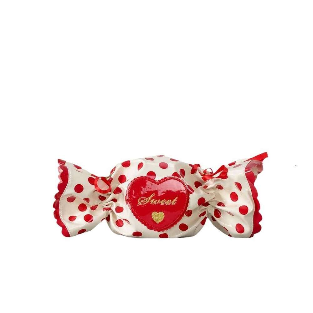New Cute Candy-Shaped Single Shoulder Crossbody Creative Handbag Heart Letter Bag for Women