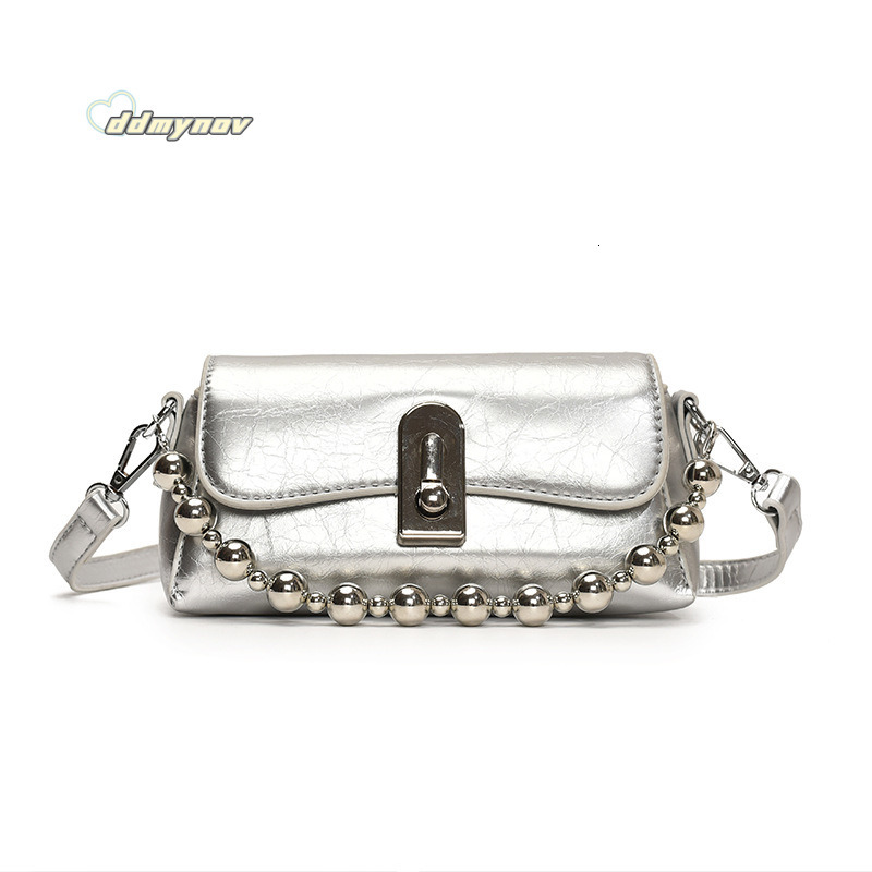 Light Luxury Women's 2025 New High-end Niche Quilted Chain Commuter Versatile Underarm Crossbody Shoulder Bag ddmynov
