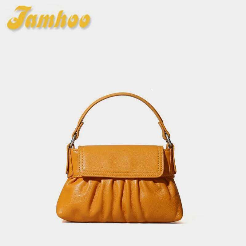 Designer Bag Jamhoo Women Brand New Fashion Popular Underarm Shoulder Bag Cross Body Small Square Tote Bags Niche Designer Split Leather