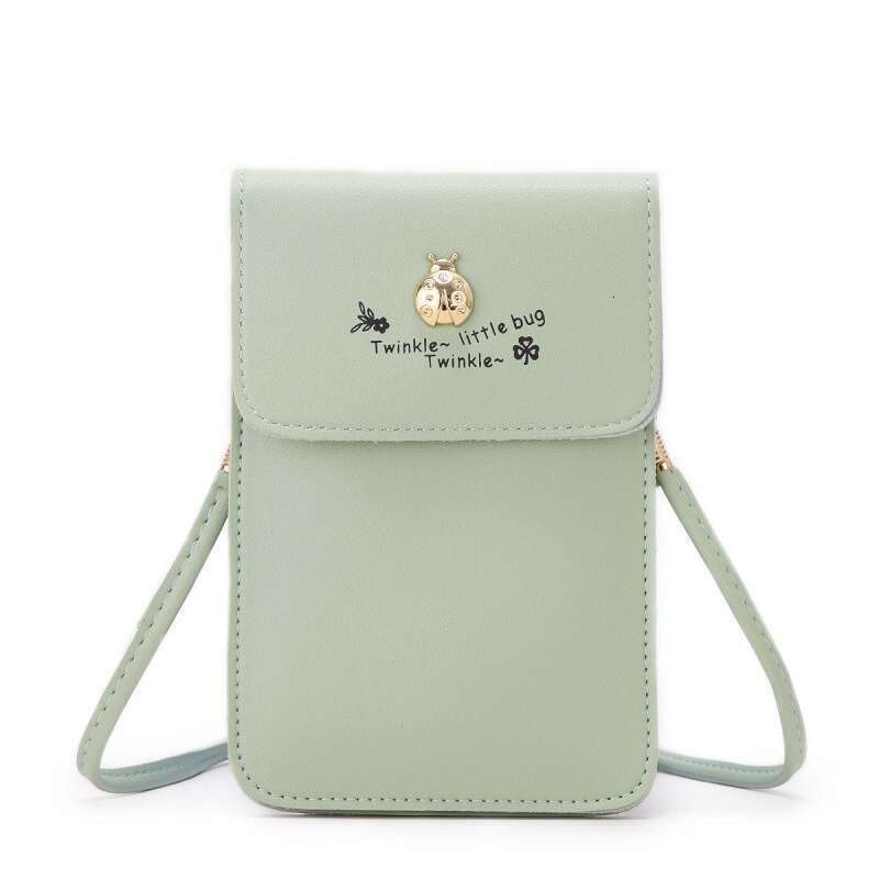 New Touchscreen Phone Multifunctional Women's Shoulder Crossbody Cartoon Wallet Small Square Bag
