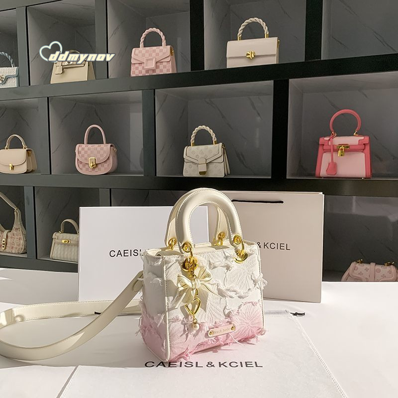 High-end Tassel Bag for Women Gradient 2024 Princess Diana New Handbag ddmynov