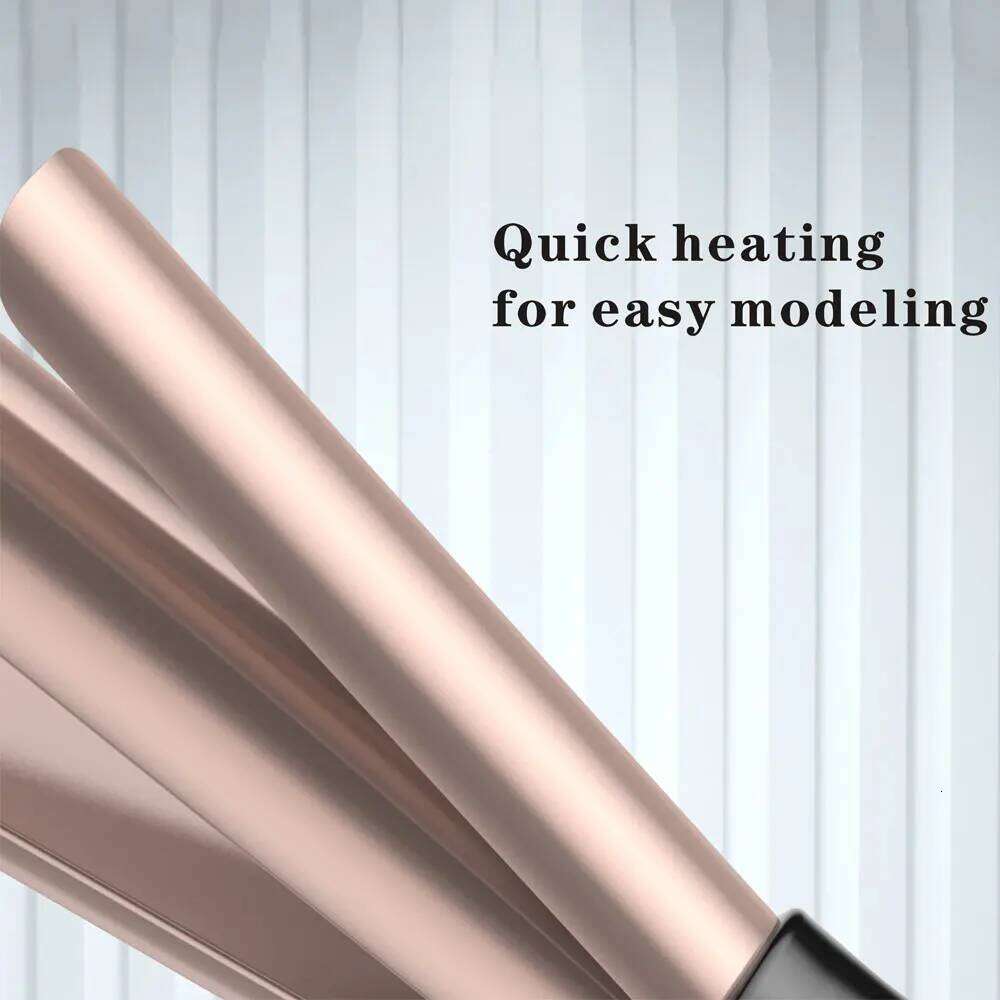 Curler Straightener Professional Curling Iron Heated Hair Styling Anti-Scald Thermal Brush Curl Wand