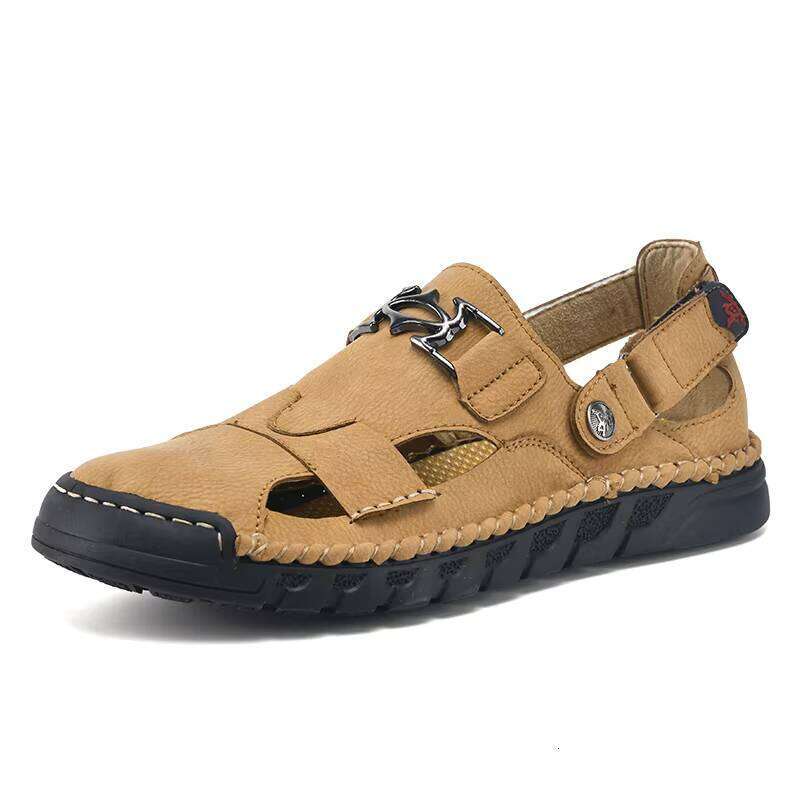 Hot Men's Outdoor Closed-Toe Fashion Large Size Sandals Casual Beach Shoes for Men