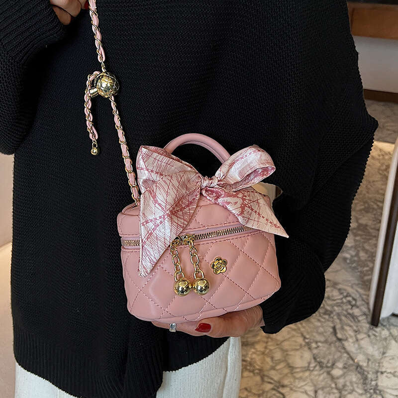 Chanel Style for Women 2024 New Fashion Quilted Chain Shoulder Crossbody Mini Square Bucket Bag