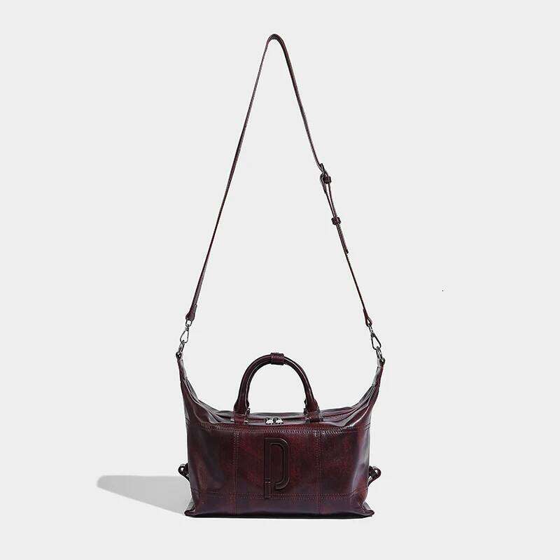 Boston Bags For Women Designer Handbag And Purses 2025 New In Vintage Large Capacity Commuting Ladies Shoulder Crossbody