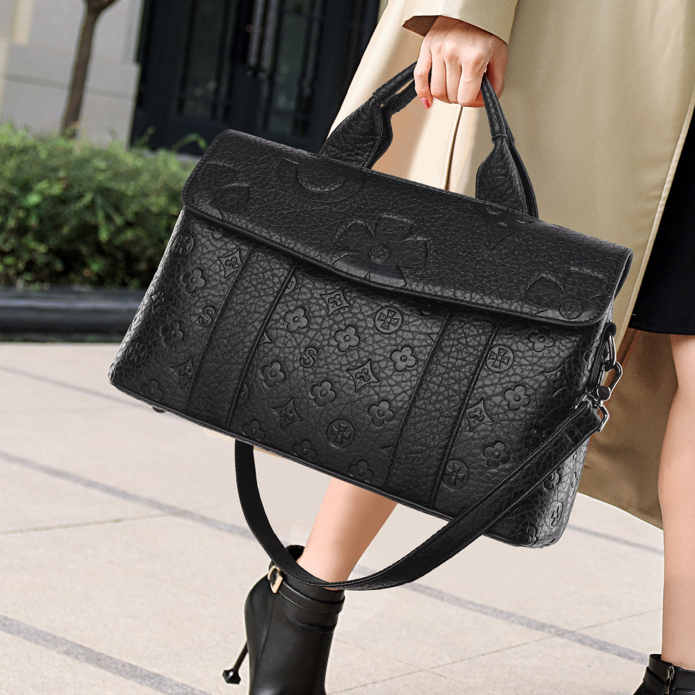 Handbag Hot Sale New Embossed Tote Large Capacity Simple Commuter Fashion Women's Bag