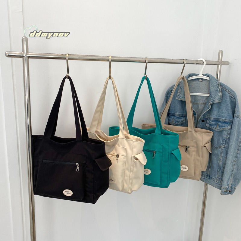 Single Shoulder Women, Large Capacity Versatile Canvas Simple Handbag for Students, Casual Crossbody Tutoring Bag, Mommy Bag ddmynov