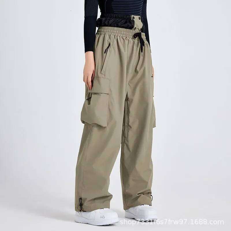 2025 New Ski Men Windproof Waterproof Single Board Breathable Women's Outdoor Leisure Sports Loose Snow Pants