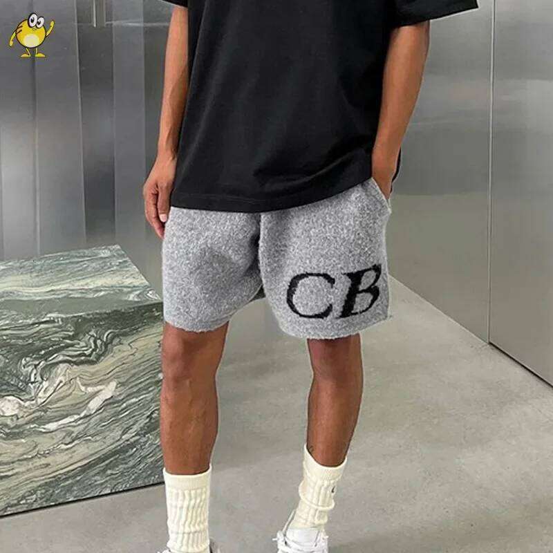 2024 New Knitting CB Shorts Men Woman 1:1 Top Quality Fashion Classic Jacquard Joggers Streetwear
