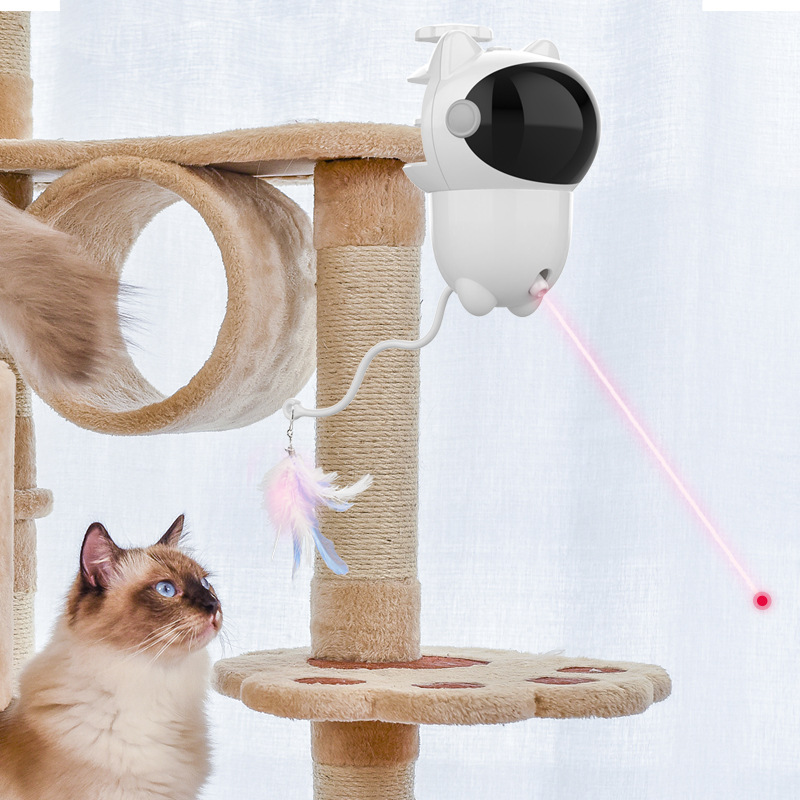 Automatic Laser Cat Teaser: Smart Self-Entertainment Toy for Boredom Relief