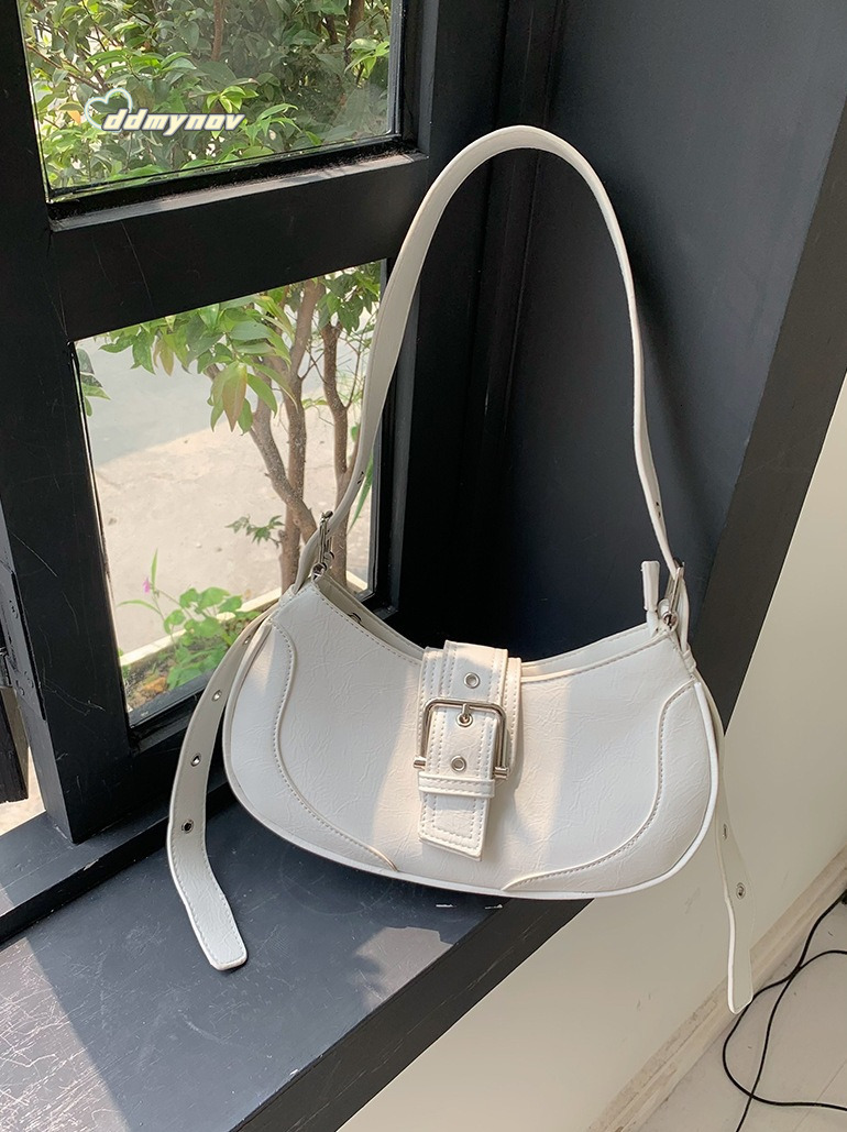 for Women 2025 New Trendy Underarm Niche Texture Simple Crescent Single Shoulder Crossbody Bag ddmynov