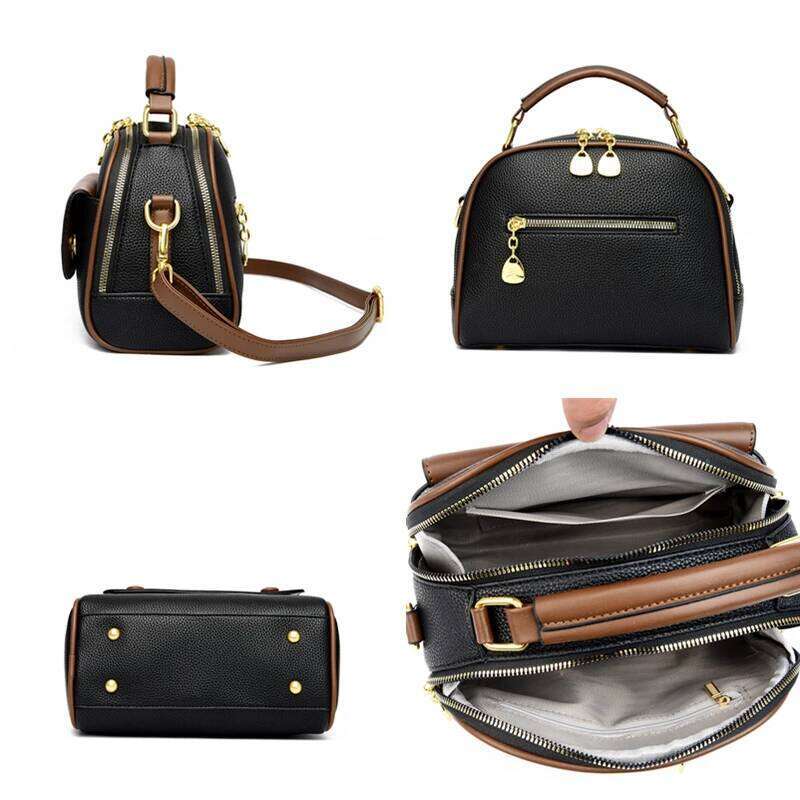 High Quality Leather Crossbody Shoulder Bag Women 2023New Fashion Purse And Handbag Designer Ladies Tote Brand Female Sac