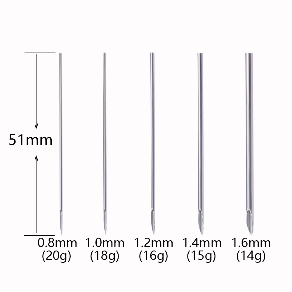 Stainless steel perforation needle, steel needle, manual perforation needle, small incision, one needle, safe and hygienic, not easily infected